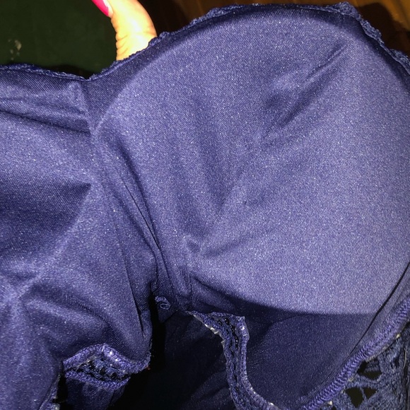 NAVY BLUE LONG DRESS - Picture 6 of 6